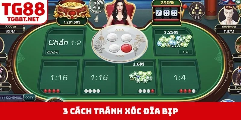 3 cách tránh xóc đĩa bịp