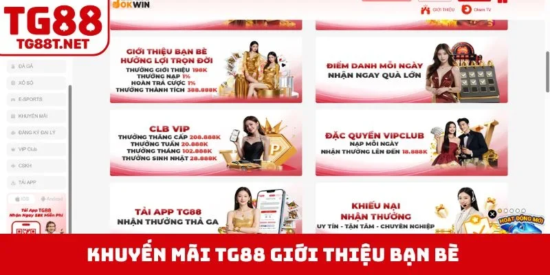 Khuyến mãi TG88 giới thiệu bạn bè