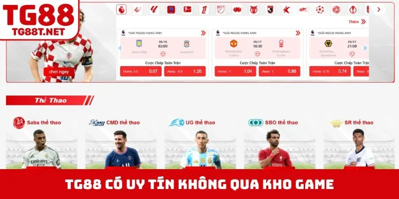 TG88 có uy tín không qua kho game
