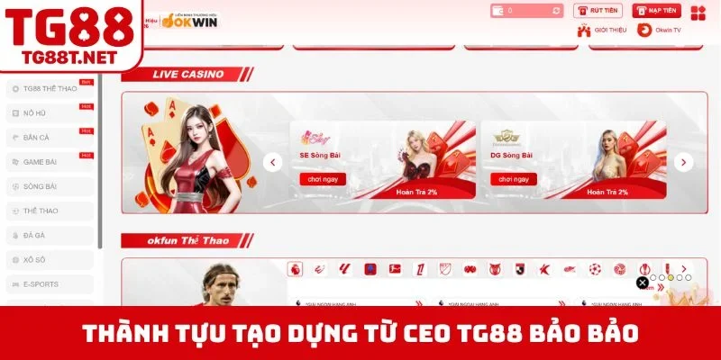 Thành tựu tạo dựng từ CEO TG88 Bảo Bảo